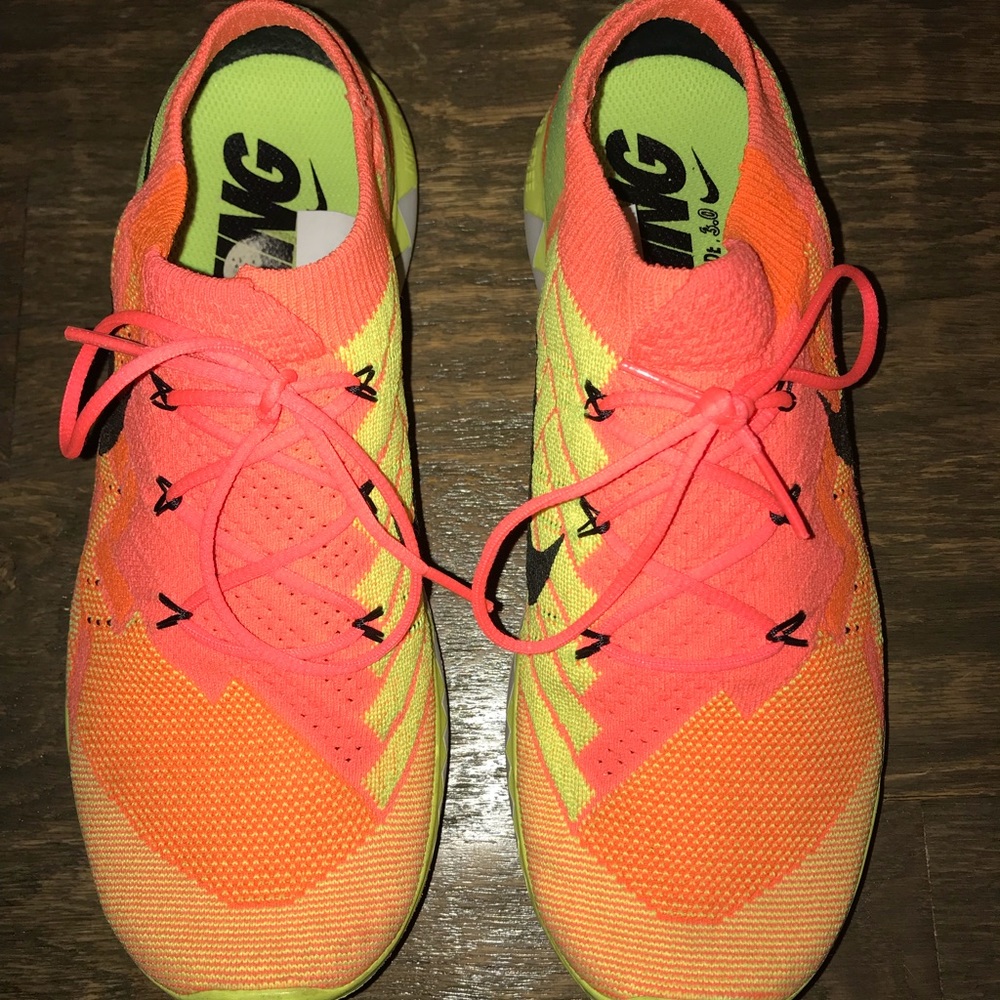 Brand New Nike Running Barefoot 3.0 Neon Shoes